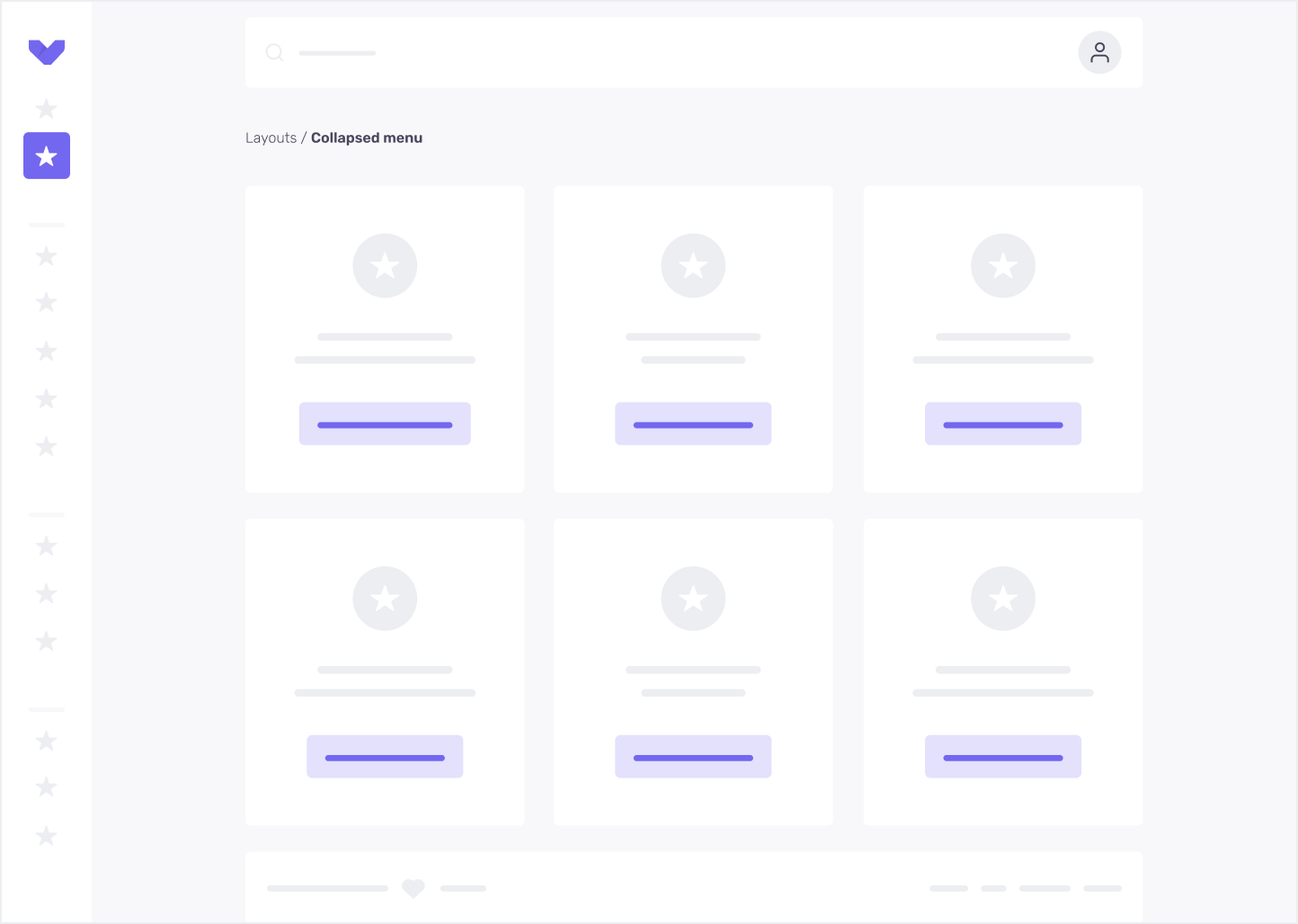 منوی طرح بندی جمع شده